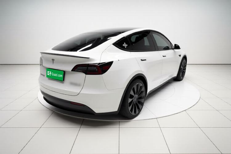 Used Tesla Model Y 2021 Performance High-Performance All-Wheel-Drive Version Rear Right 45 Deg