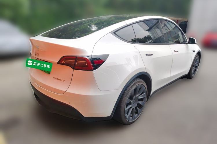Used Tesla Model Y 2021 Long-Range All-Wheel-Drive Version Rear Right 45 Deg
