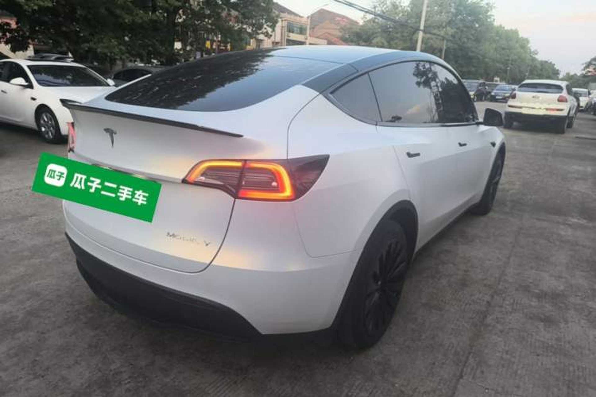 Used Tesla Model Y 2021 Standard Range Rear-Wheel Drive Version Rear Right 45 Deg