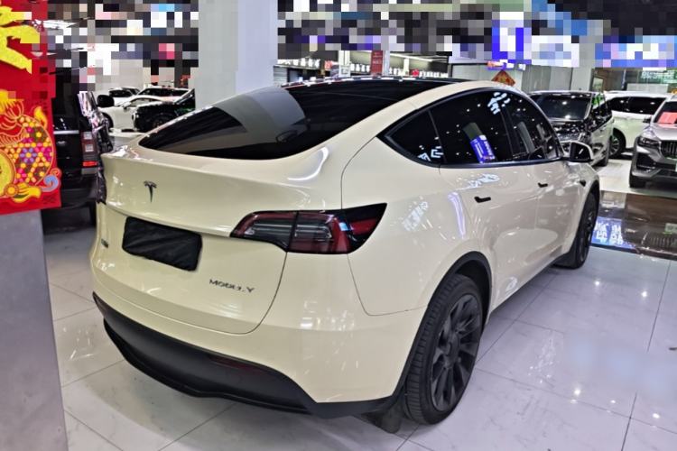 Used Tesla Model Y 2021 Standard Range Rear-Wheel Drive Version Rear Right 45 Deg