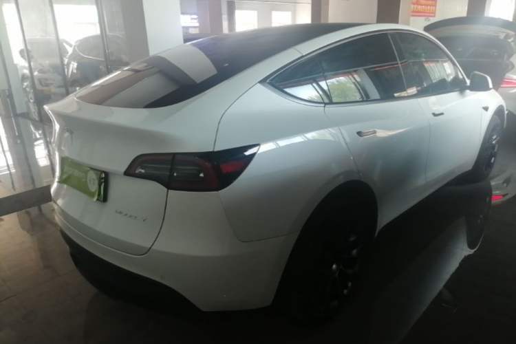 Used Tesla Model Y 2021 Long-Range All-Wheel-Drive Version 3D7 Rear Right 45 Deg