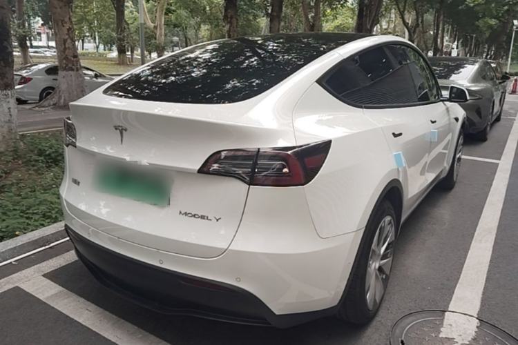 Used Tesla Model Y 2021 Standard Range Rear-Wheel Drive Version Rear Right 45 Deg
