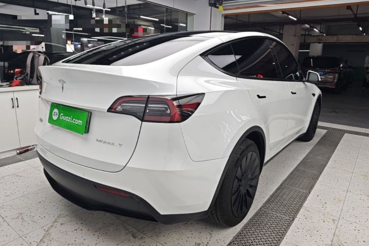 Used Tesla Model Y 2021 Standard Range Rear-Wheel Drive Version Rear Right 45 Deg