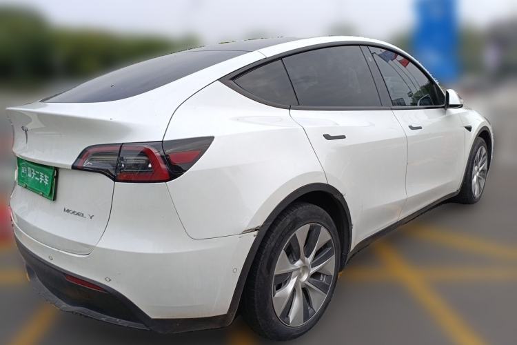 Used Tesla Model Y 2021 Long-Range All-Wheel-Drive Version 3D7 Rear Right 45 Deg