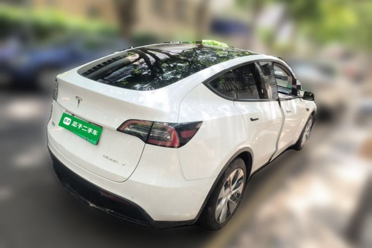 Used Tesla Model Y 2021 Standard Range Rear-Wheel Drive Version Rear Right 45 Deg
