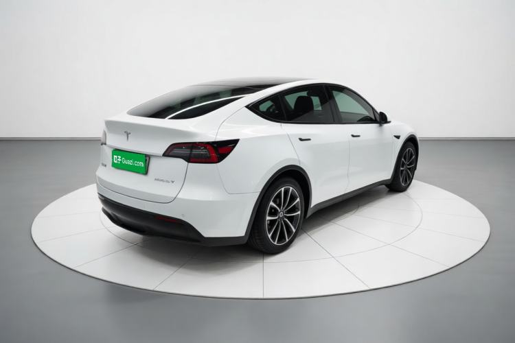 Used Tesla Model Y 2021 Standard Range Rear-Wheel Drive Version Rear Right 45 Deg