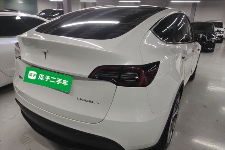 Used Tesla Model Y 2021 Long-Range All-Wheel-Drive Version 3D7 Rear Right 45 Deg