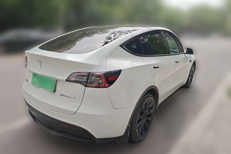 Used Tesla Model Y 2021 Long-Range All-Wheel-Drive Version 3D7 Rear Right 45 Deg