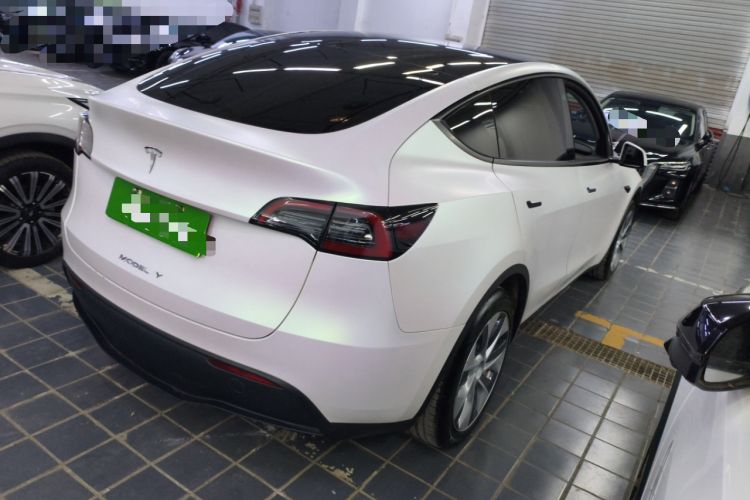Used Tesla Model Y 2021 Standard Range Rear-Wheel Drive Version Rear Right 45 Deg