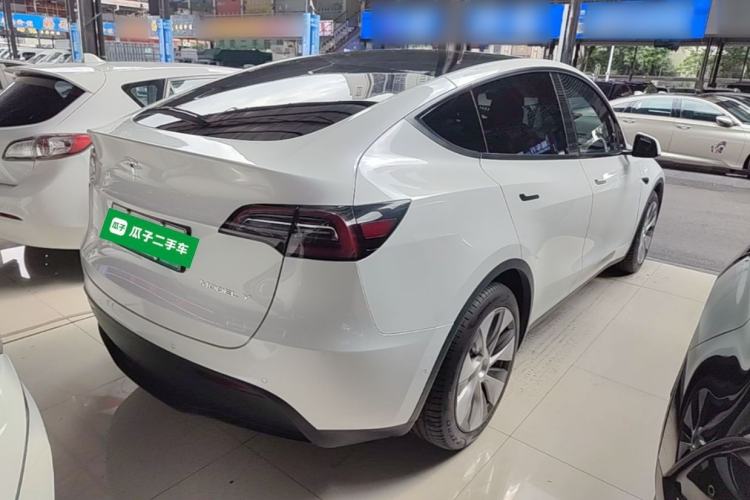 Used Tesla Model Y 2021 Standard Range Rear-Wheel Drive Version Rear Right 45 Deg
