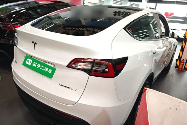 Used Tesla Model Y 2021 Long-Range All-Wheel-Drive Version 3D7 Rear Right 45 Deg