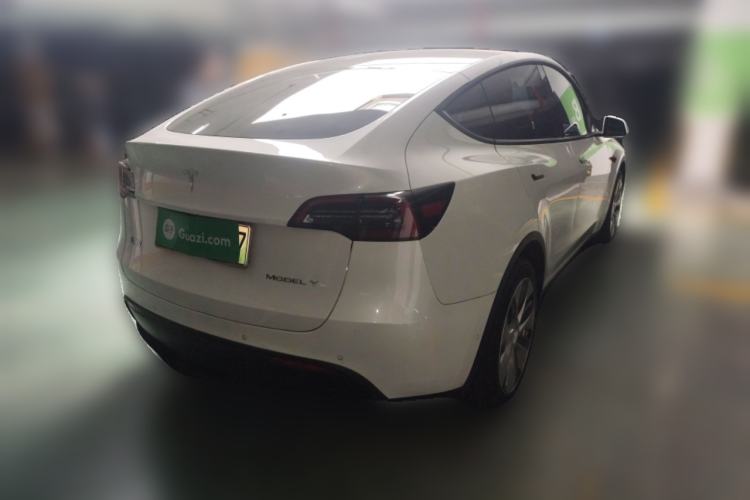 Used Tesla Model Y 2021 Standard Range Rear-Wheel Drive Version Rear Right 45 Deg