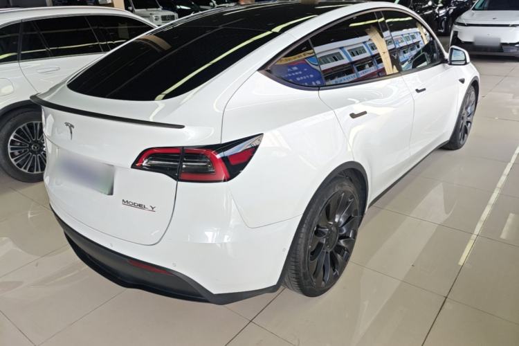 Used Tesla Model Y 2021 Performance High-Performance All-Wheel-Drive Version Rear Right 45 Deg