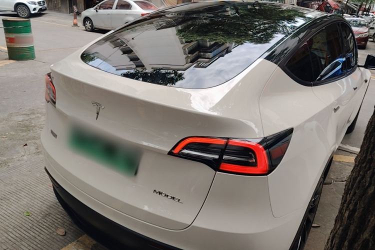 Used Tesla Model Y 2021 Long-Range All-Wheel-Drive Version Rear Right 45 Deg