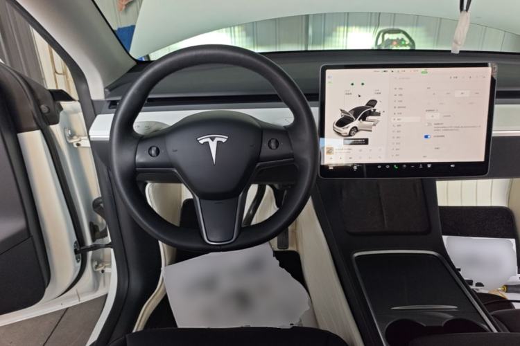 Used Tesla Model Y 2021 Standard Range Rear-Wheel Drive Version Steering Wheel