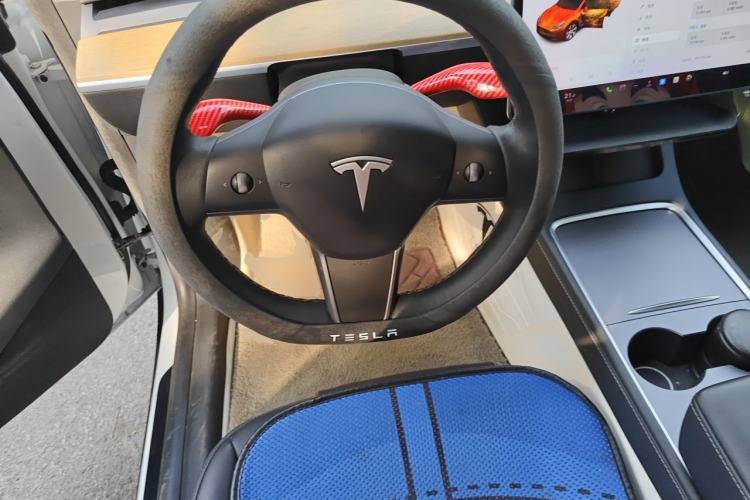 Used Tesla Model Y 2021 Standard Range Rear-Wheel Drive Version Steering Wheel