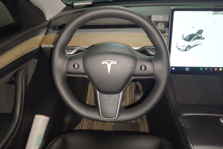 Used Tesla Model Y 2021 Standard Range Rear-Wheel Drive Version Steering Wheel