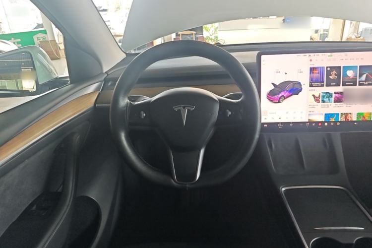 Used Tesla Model Y 2021 Standard Range Rear-Wheel Drive Version Steering Wheel