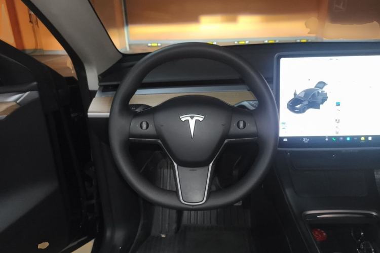 Used Tesla Model Y 2021 Standard Range Rear-Wheel Drive Version Steering Wheel