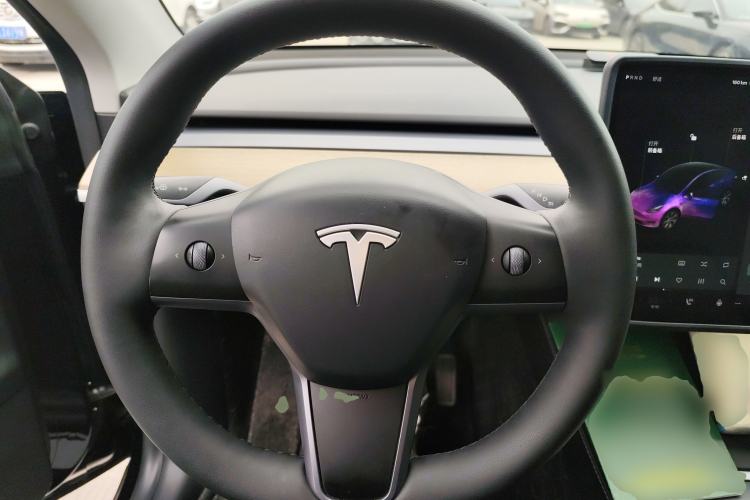 Used Tesla Model Y 2021 Standard Range Rear-Wheel Drive Version Steering Wheel