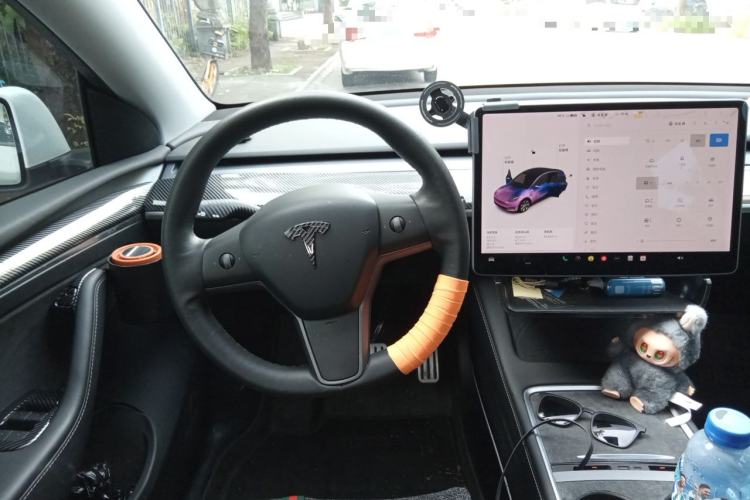 Used Tesla Model Y 2021 Standard Range Rear-Wheel Drive Version Steering Wheel