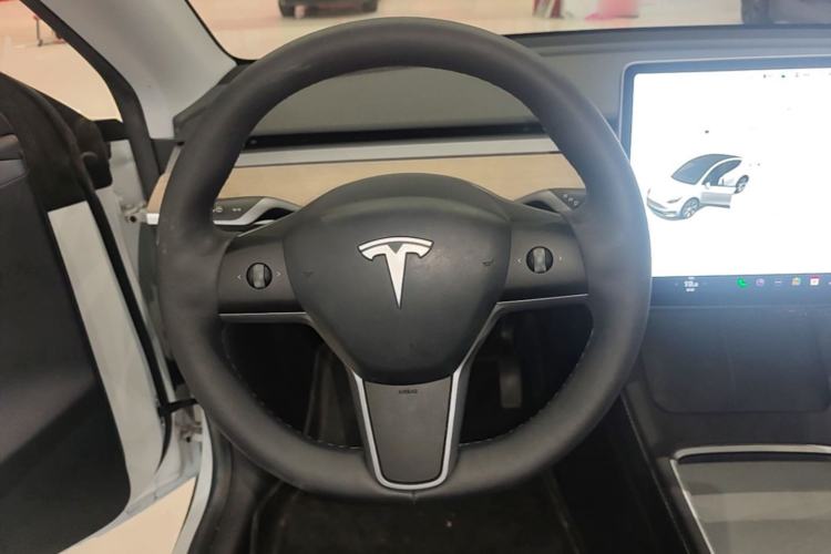 Used Tesla Model Y 2021 Standard Range Rear-Wheel Drive Version Steering Wheel