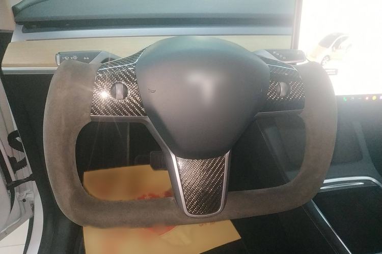 Used Tesla Model Y 2021 Long-Range All-Wheel-Drive Version Steering Wheel