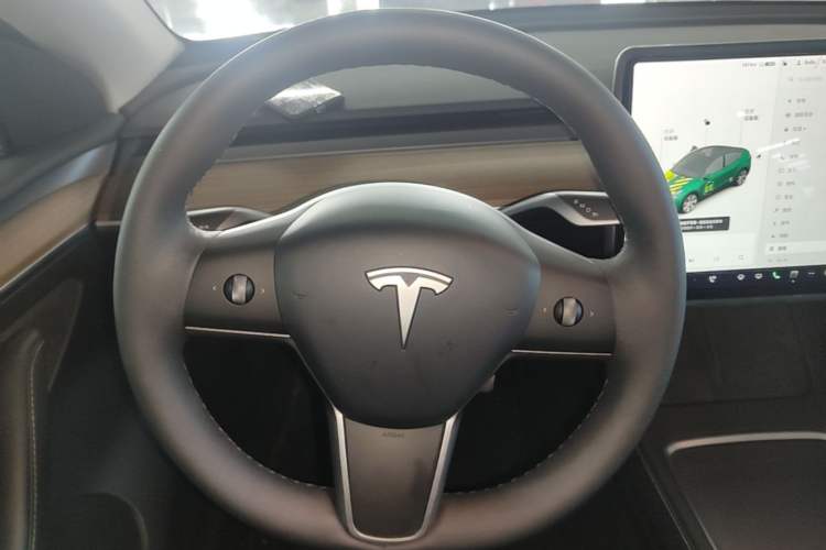 Used Tesla Model Y 2021 Standard Range Rear-Wheel Drive Version Steering Wheel