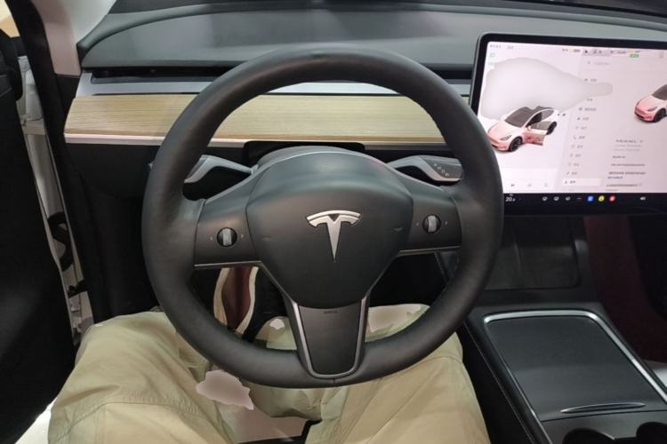 Used Tesla Model Y 2021 Long-Range All-Wheel-Drive Version 3D7 Steering Wheel