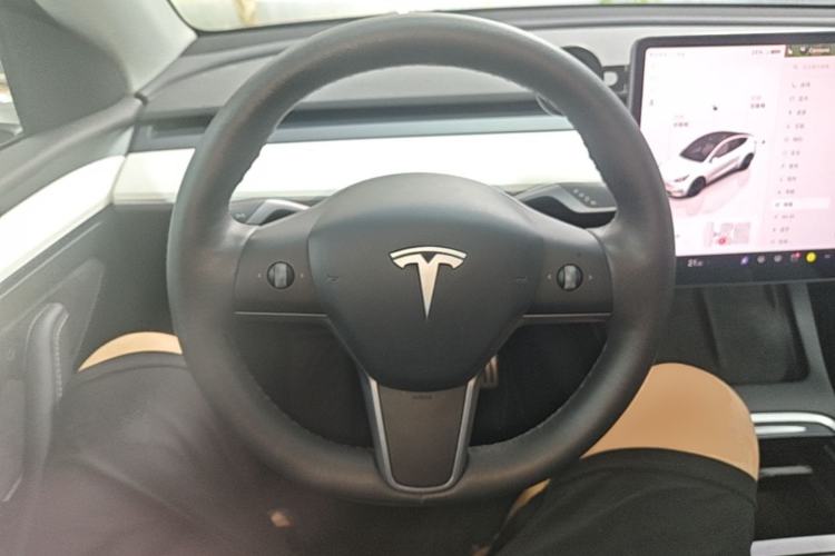 Used Tesla Model Y 2021 Performance High-Performance All-Wheel-Drive Version Steering Wheel