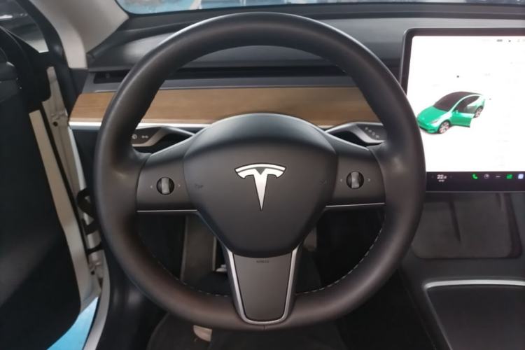 Used Tesla Model Y 2021 Standard Range Rear-Wheel Drive Version Steering Wheel