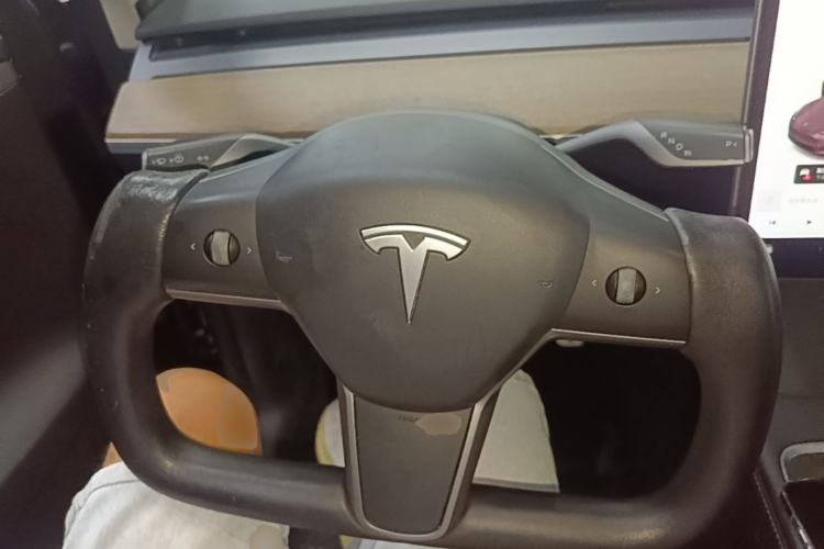 Used Tesla Model Y 2021 Standard Range Rear-Wheel Drive Version Steering Wheel