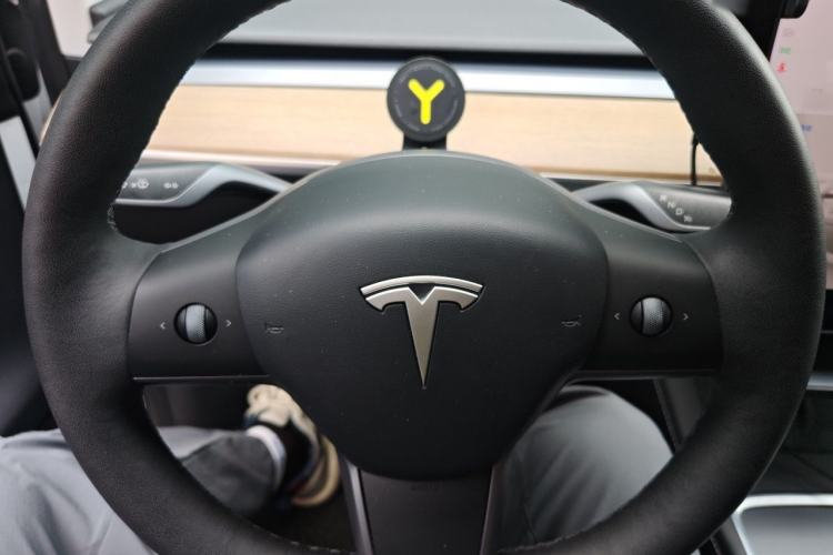 Used Tesla Model Y 2021 Standard Range Rear-Wheel Drive Version Steering Wheel