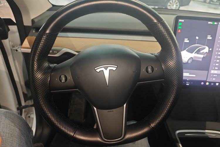Used Tesla Model Y 2021 Standard Range Rear-Wheel Drive Version Steering Wheel