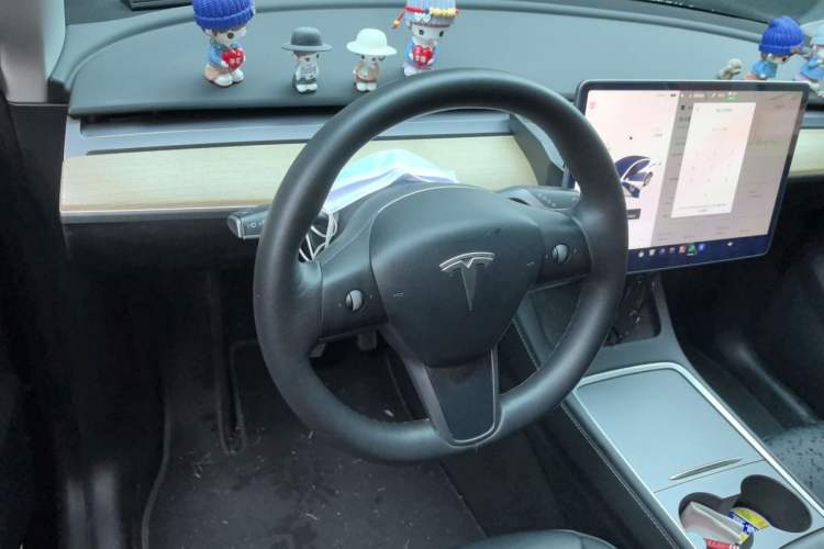 Used Tesla Model Y 2021 Standard Range Rear-Wheel Drive Version Steering Wheel