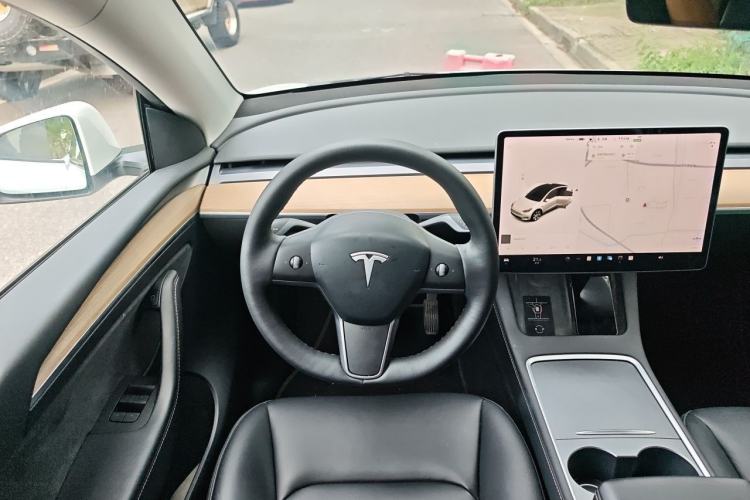 Used Tesla Model Y 2021 Standard Range Rear-Wheel Drive Version Steering Wheel