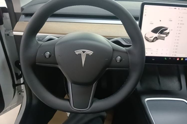 Used Tesla Model Y 2021 Standard Range Rear-Wheel Drive Version Steering Wheel