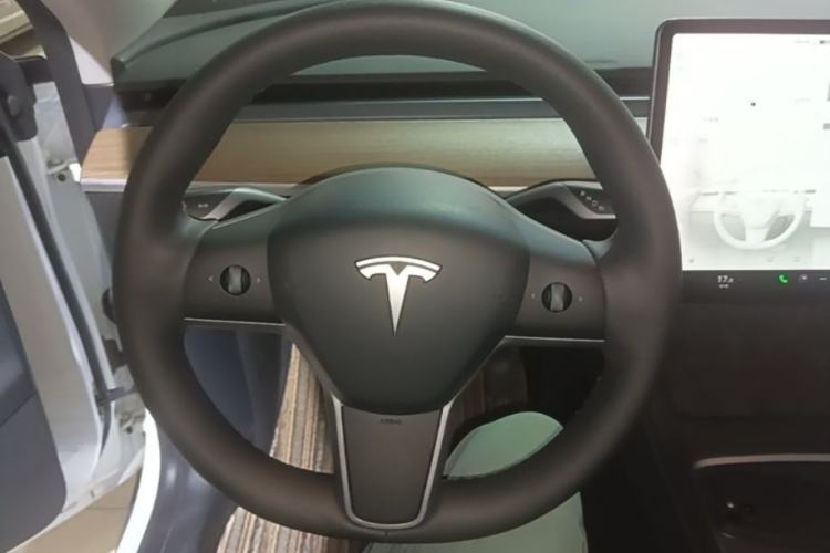 Used Tesla Model Y 2021 Standard Range Rear-Wheel Drive Version Steering Wheel