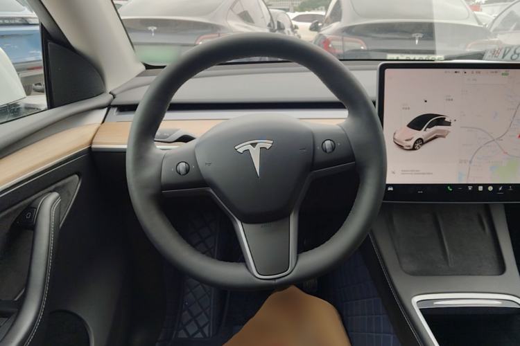 Used Tesla Model Y 2021 Standard Range Rear-Wheel Drive Version Steering Wheel