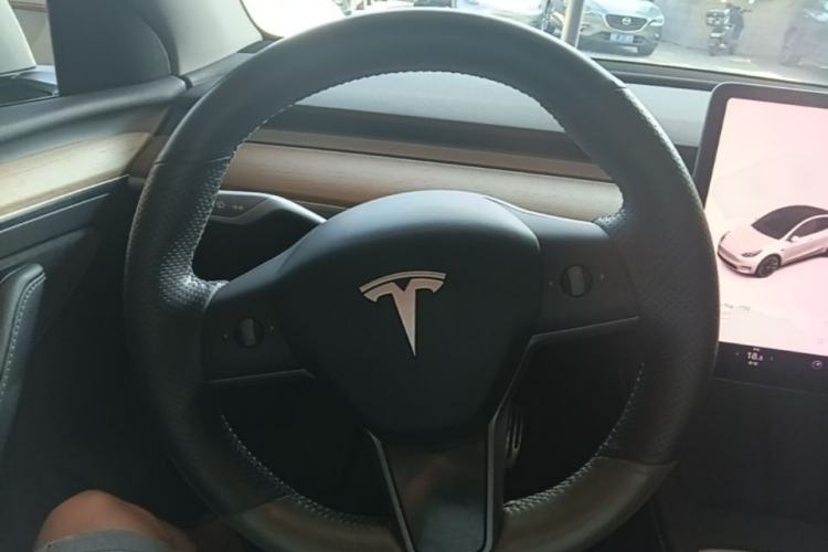 Used Tesla Model Y 2021 Standard Range Rear-Wheel Drive Version Steering Wheel