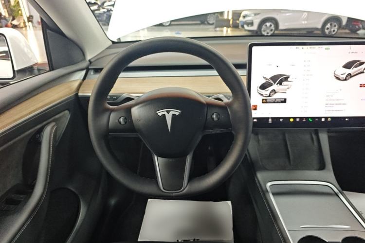 Used Tesla Model Y 2021 Standard Range Rear-Wheel Drive Version Steering Wheel