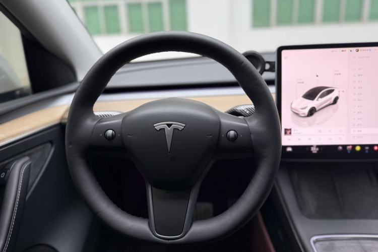 Used Tesla Model Y 2021 Performance High-Performance All-Wheel-Drive Version Steering Wheel