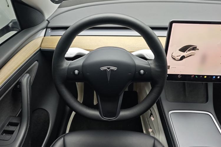 Used Tesla Model Y 2021 Standard Range Rear-Wheel Drive Version Steering Wheel