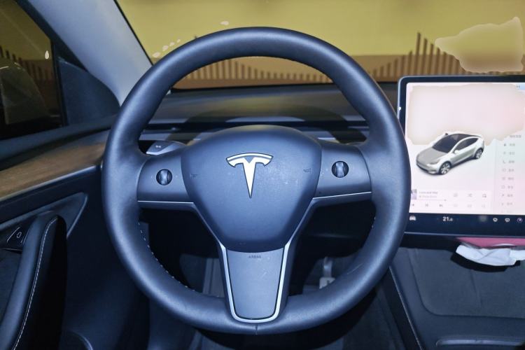 Used Tesla Model Y 2021 Standard Range Rear-Wheel Drive Version Steering Wheel