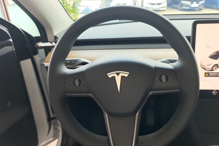 Used Tesla Model Y 2021 Standard Range Rear-Wheel Drive Version Steering Wheel