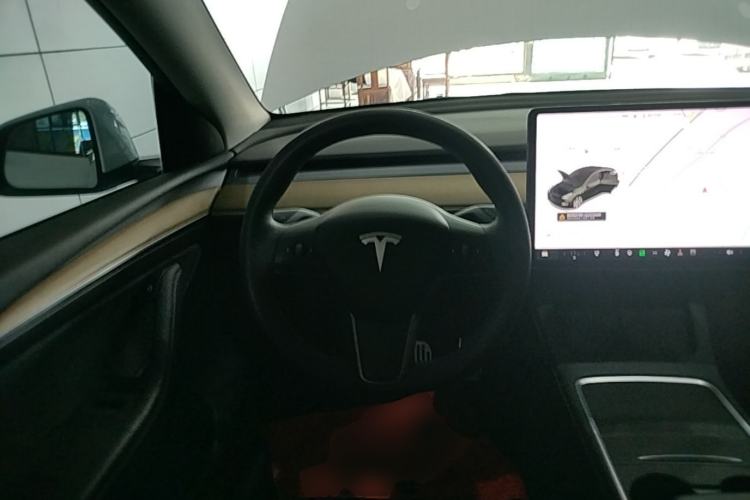 Used Tesla Model Y 2021 Standard Range Rear-Wheel Drive Version Steering Wheel