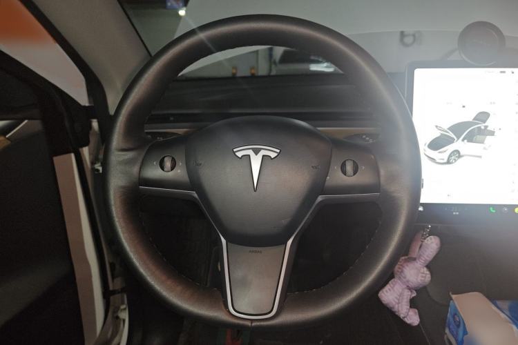 Used Tesla Model Y 2021 Standard Range Rear-Wheel Drive Version Steering Wheel