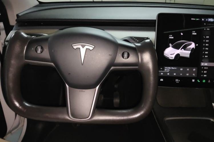 Used Tesla Model Y 2021 Standard Range Rear-Wheel Drive Version Steering Wheel