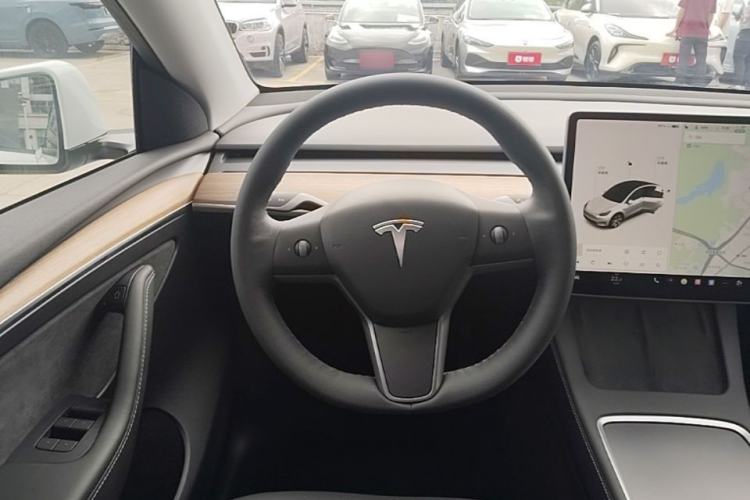 Used Tesla Model Y 2021 Standard Range Rear-Wheel Drive Version Steering Wheel