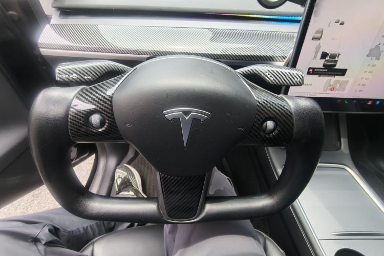 Used Tesla Model Y 2021 Standard Range Rear-Wheel Drive Version Steering Wheel